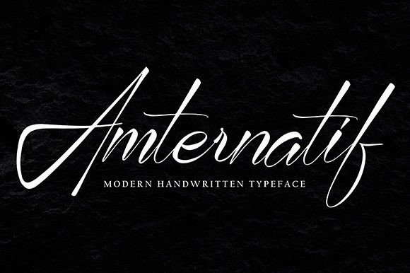 Amternatif: A Script Font for Elegant Design