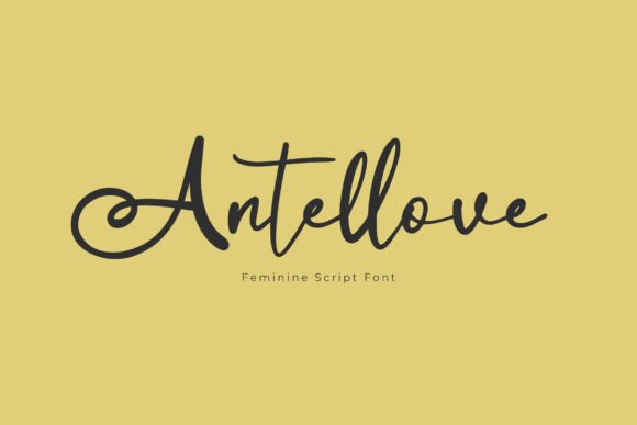 Antellove Font: Elegant Script for Web Design