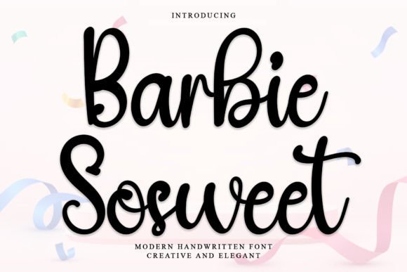Barbie Sosweet Font: A Festive Typeface for Holiday Campaigns