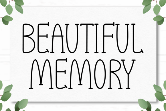 Beautiful Memory Font: A Handwritten Typeface for Crafting and Selling