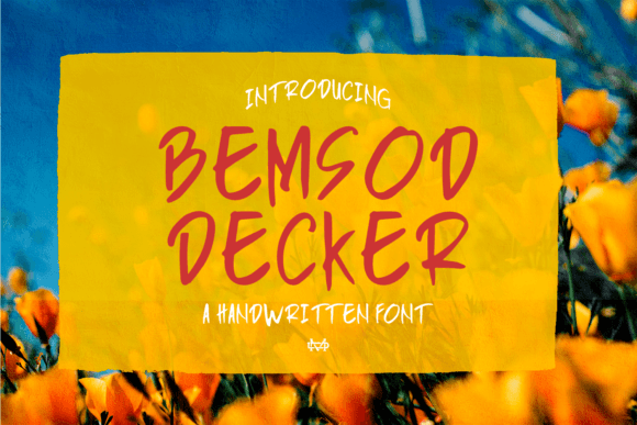 Bemsod Decker: A Font for Real Business Moments
