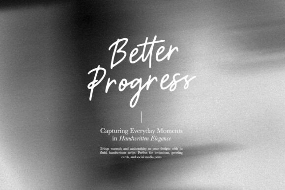 Better Progress Font for Business