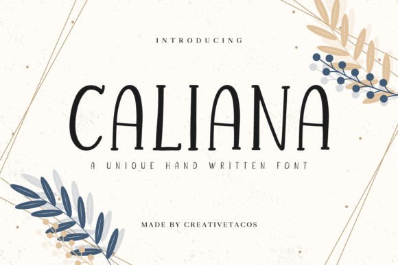 Caliana: A Handwritten Font That Elevates Your Campaigns