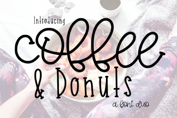 Coffee Donuts Font for Business
