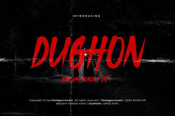 Dughon Font Review: A Scary Script with a Brushstroke Edge
