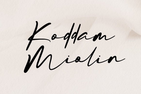 Koddam Miolin: A Stylish Script Font