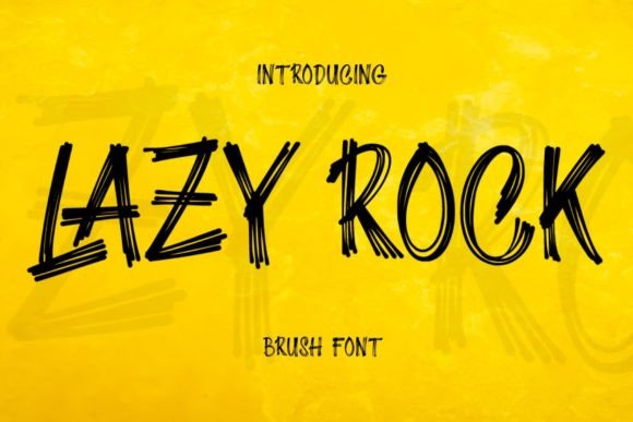 Lazy Rock Font: Creative Script for Crafters