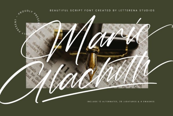 Marie Glachith: A Luxurious Script Font for Business