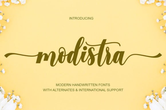 Modistra: A Handwritten Typeface That Adds Personality to Branding