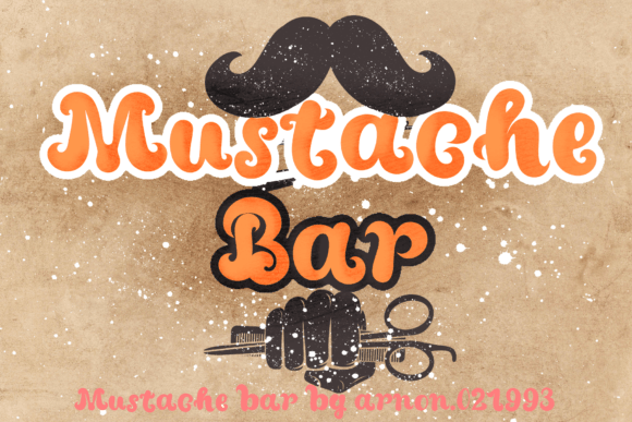 Mustache Bar Font: Playful Script for Creative Makers