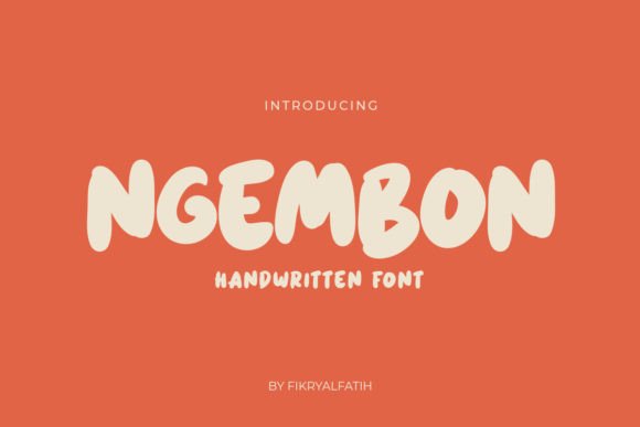 Ngembon: A Handwritten Typeface for Crafting with Charm