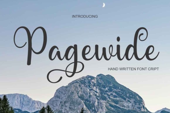 Pagewide: A Stylish Script Font
