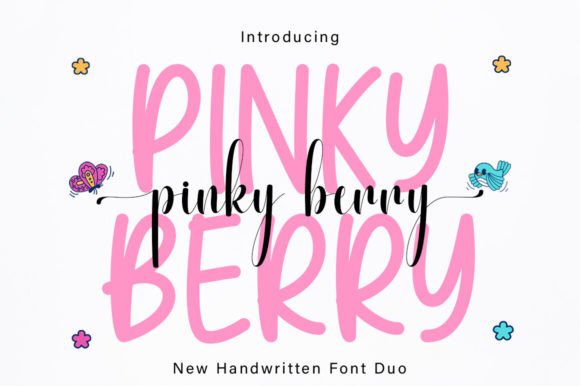 Pinky Berry Duo Font: A Stylish Touch for Design Projects