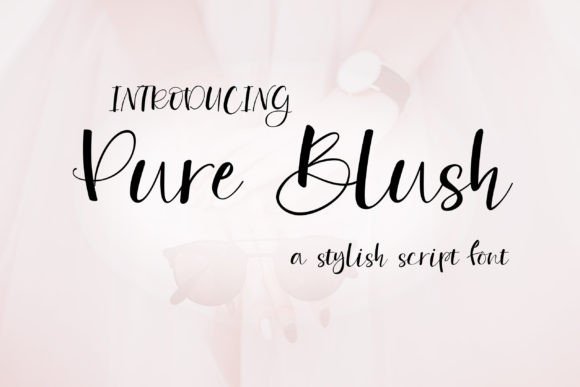 Pure Blush Font: Elegant Script for Web Design