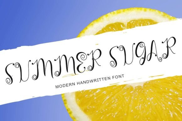 Summer Sugar: A Handwritten Font for Warm Typography