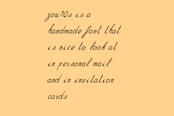 Zou70s: A Handmade Font for Impactful Design